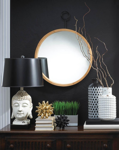 Black & White Buddha Table Lamp