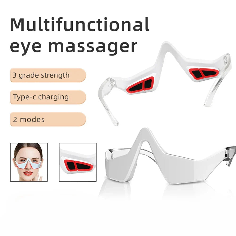 Portable Professional 3D Eye Massager for Adults with 4 Therapy Modes Rechargeable Battery Skin Brightening Eye Care Device