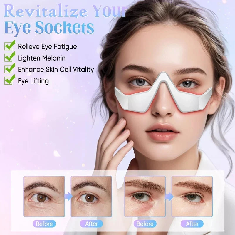 Portable Professional 3D Eye Massager for Adults with 4 Therapy Modes Rechargeable Battery Skin Brightening Eye Care Device