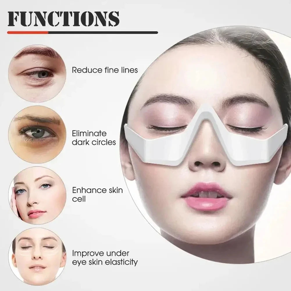 Portable Professional 3D Eye Massager for Adults with 4 Therapy Modes Rechargeable Battery Skin Brightening Eye Care Device