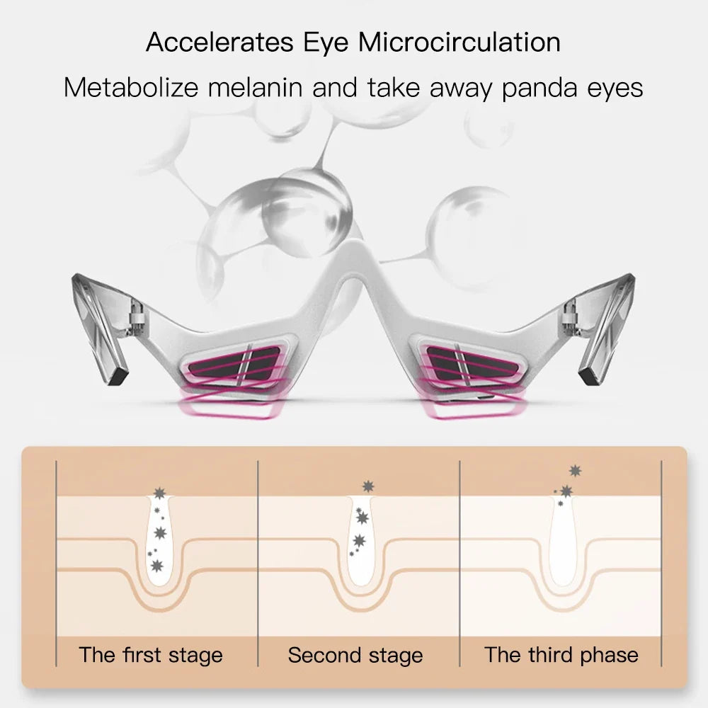 Portable Professional 3D Eye Massager for Adults with 4 Therapy Modes Rechargeable Battery Skin Brightening Eye Care Device