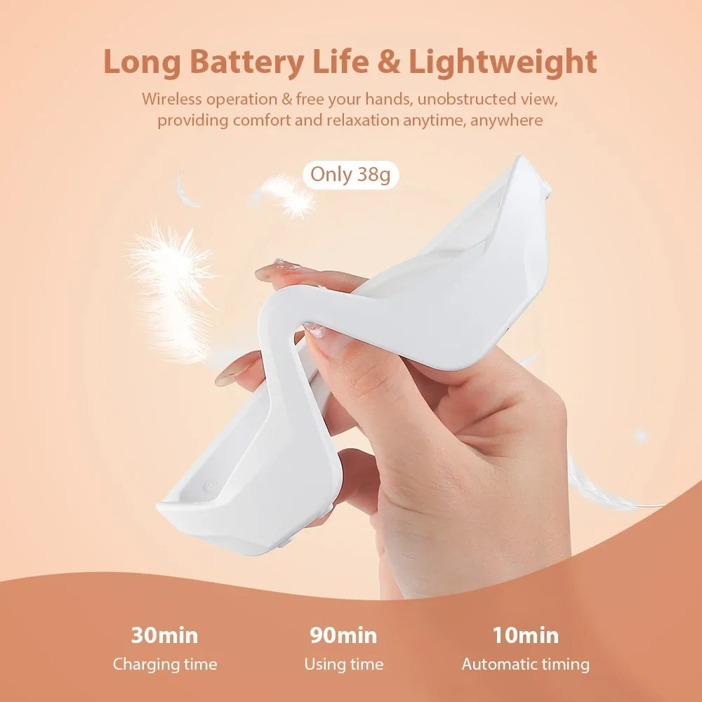 Portable Professional 3D Eye Massager for Adults with 4 Therapy Modes Rechargeable Battery Skin Brightening Eye Care Device