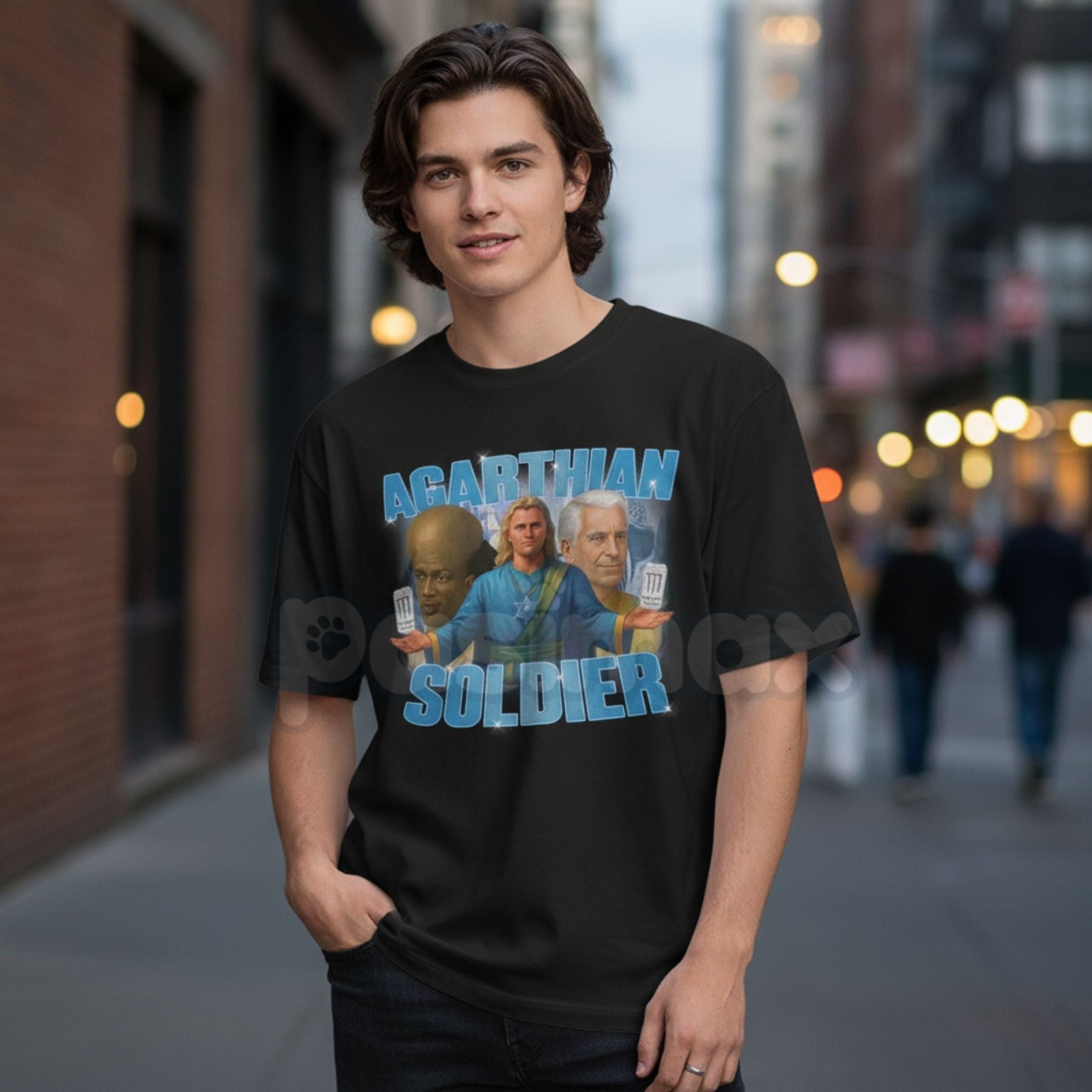 Agarthian Soldier Graphic T-Shirt - "Welcome to Agartha" Funny Tee, Kirkifie Viral Meme Apparel, Hollow Earth Theory Streetwear Shirt