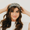 Edna Animal Print Square Scarf