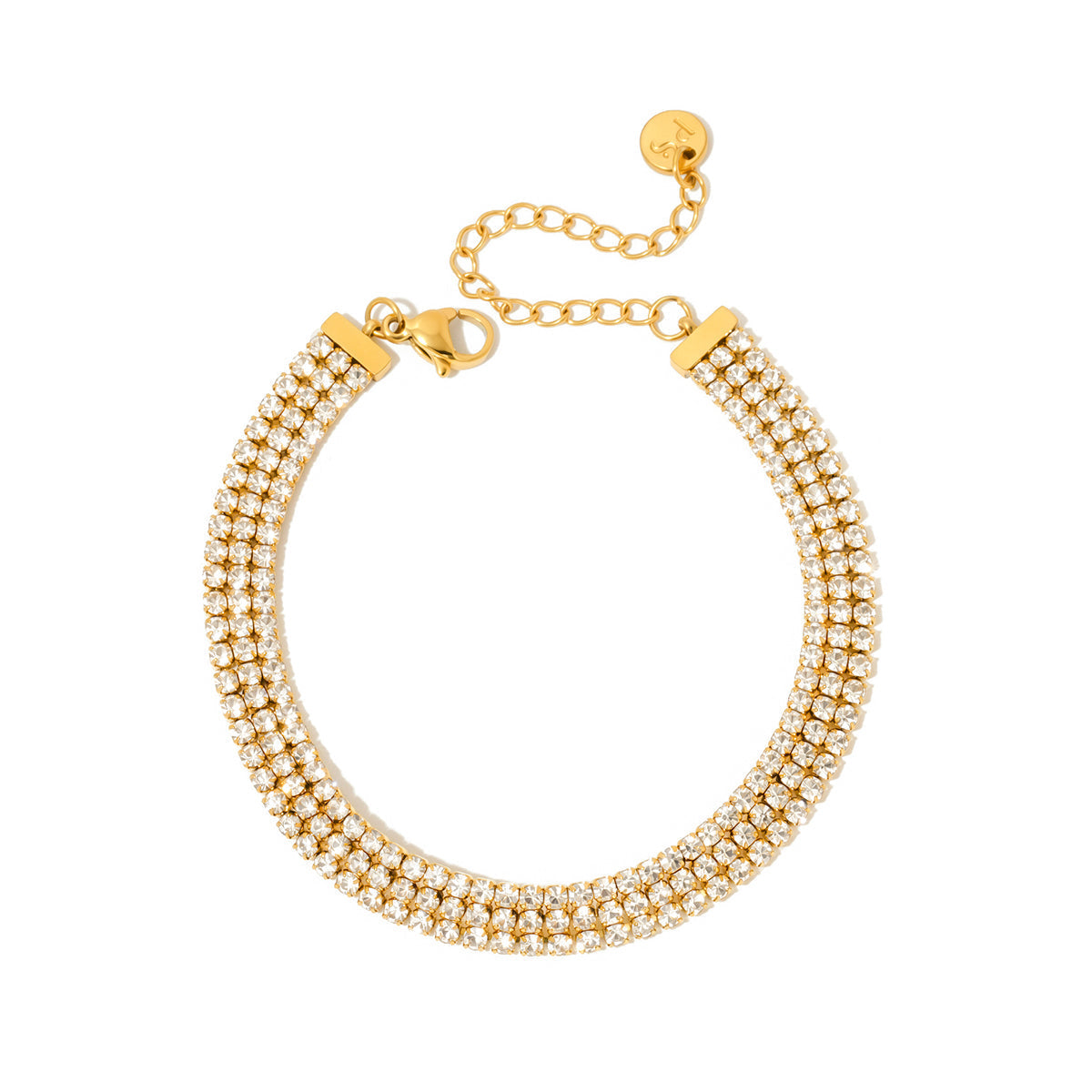 Giselle Layered Tennis Bracelet - WATERPROOF