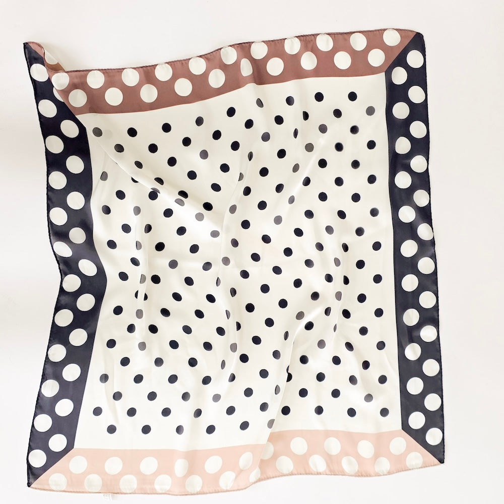 Betty Polka Dot Square Scarf