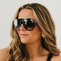 Billie Retro Oversized Pilot Sunglasses