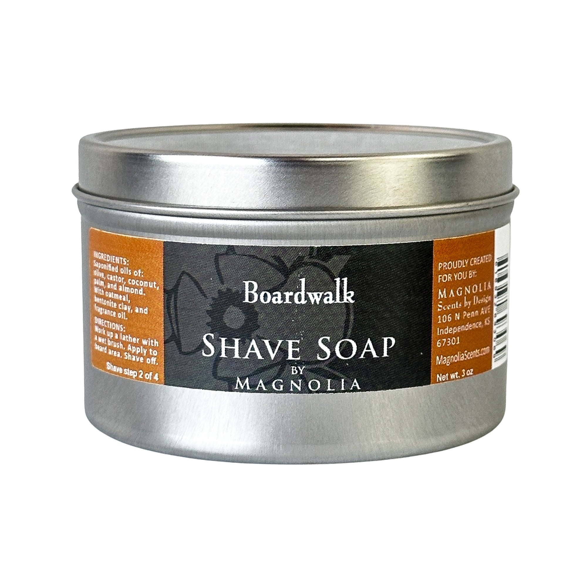 Boardwalk 3oz Shave Soap Tin