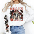 Born To Read Forced To Work Sweatshirt | Leigh River Universe Crewneck | Book Lover Gift Pullover | Funny Reader Graphic Jumper | Dark Academia Bookish Top | Fantasy Reader Aesthetic Shirt