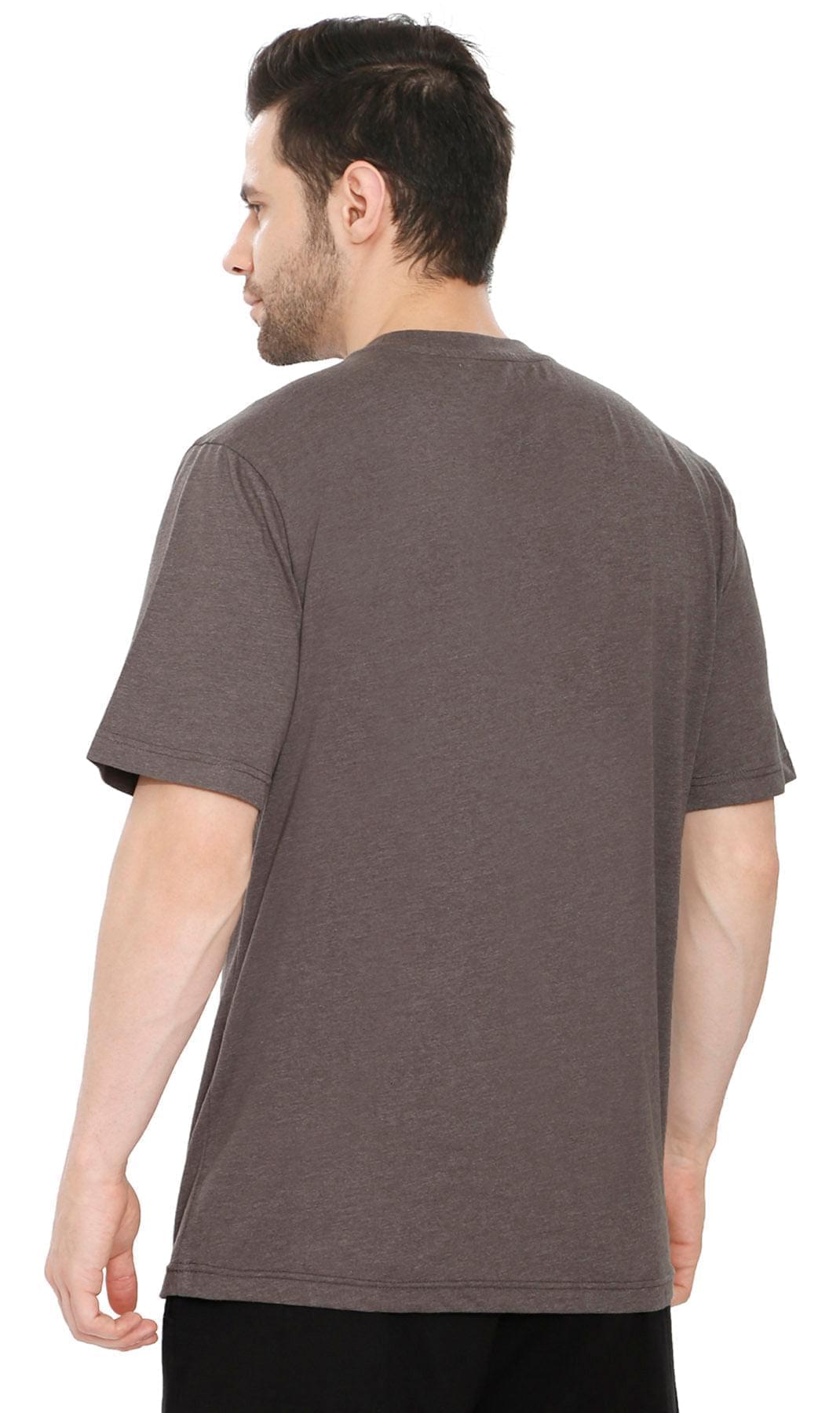Men’s Heavyweight Crew Neck T-Shirt – Short Sleeve Solid Color Tee with Relaxed Fit