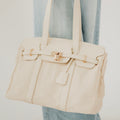 Cadence Canvas and Vegan Leather Tote