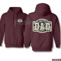 Camo DAD Hoodie – Military-Inspired Bold Design Pullover, Proud Father & Veteran Apparel, Unisex