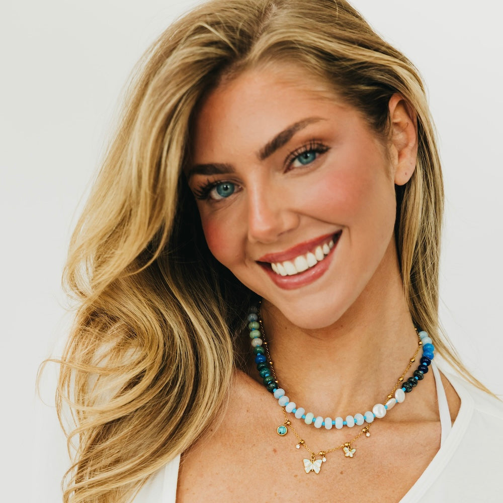 Charmed with Butterflies Necklace - WATERPROOF