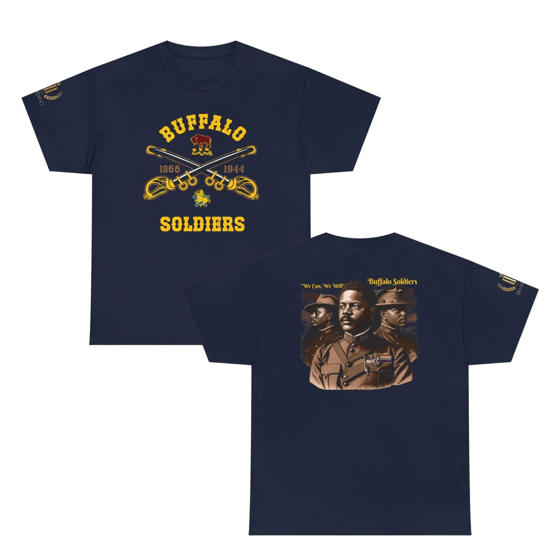Commemorative Buffalo Soldiers T-Shirt - Honoring Black History & Military Legacy, Unisex History Buff Gift