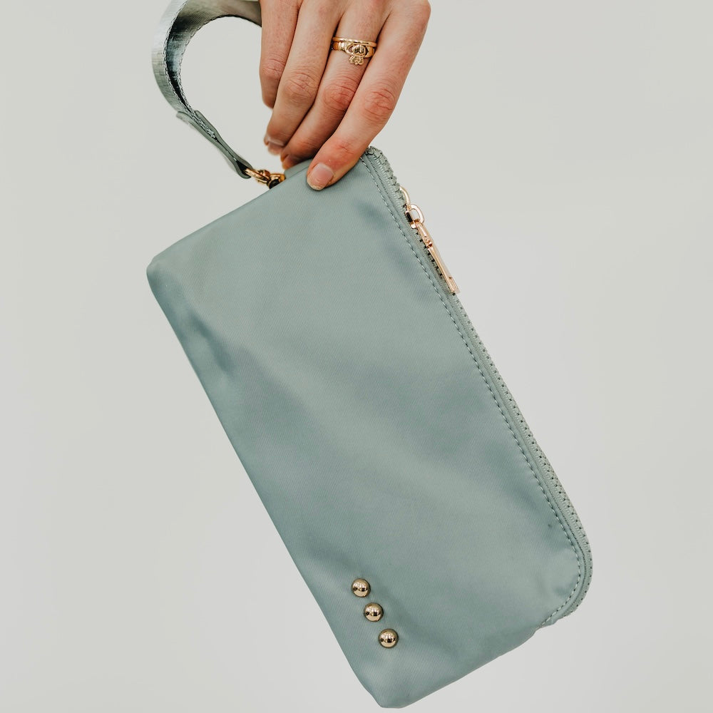 Cove Double Zip Nylon Wristlet Wallet