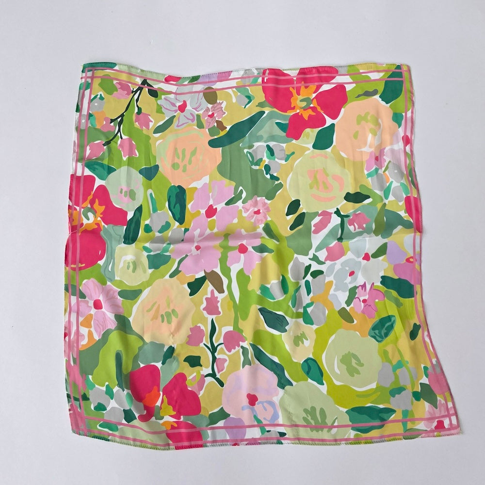 Cynthia Floral Square Scarf