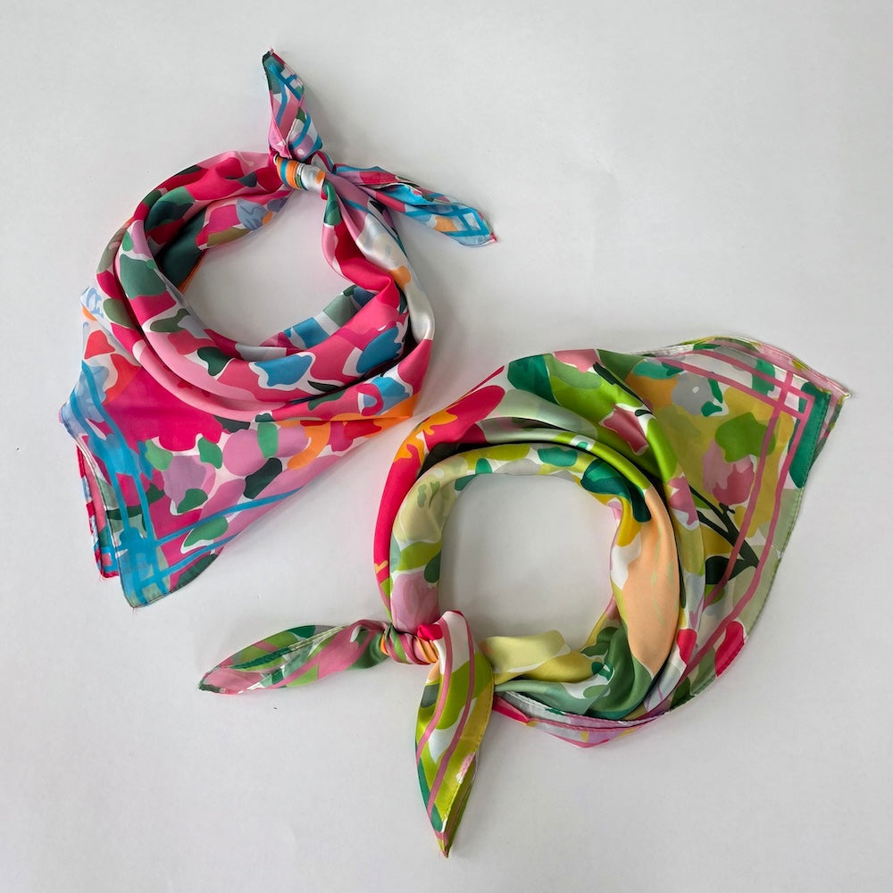 Cynthia Floral Square Scarf