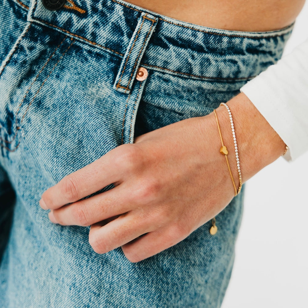 Double Love Tennis Bracelet - WATERPROOF