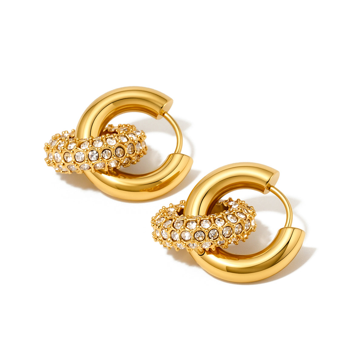 Ivy Interlock Hoop Earring - WATERPROOF