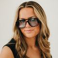 Ellen Retro Square Pilot Sunglasses