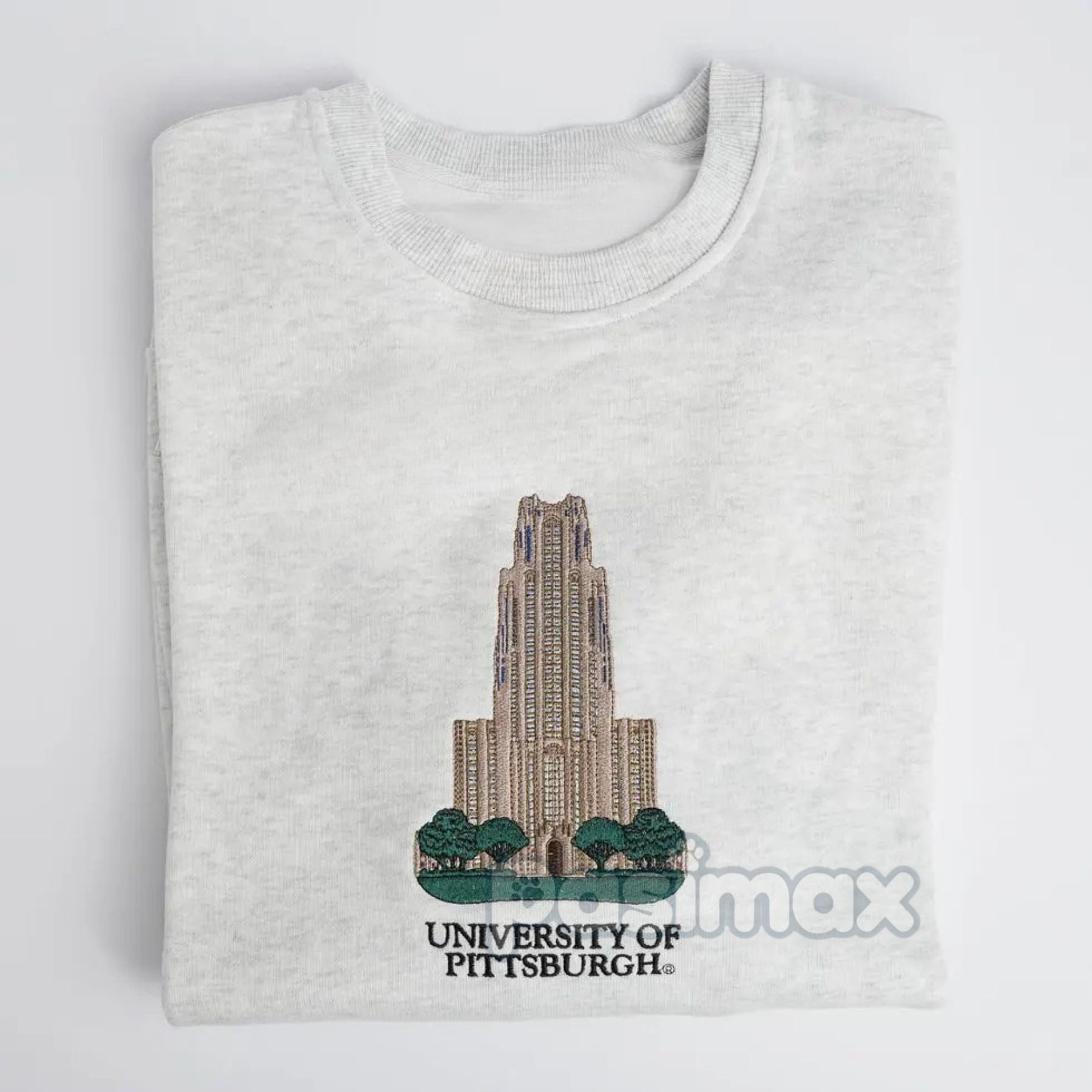 Embroidered University of Pittsburgh Sweatshirt – Pitt Panthers Crewneck