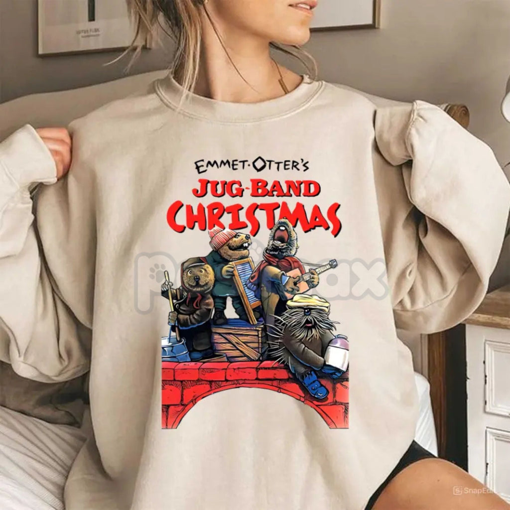 Emmet Otter's Jug Band Christmas Sweatshirt – Vintage Cartoon Movie Holiday Crewneck