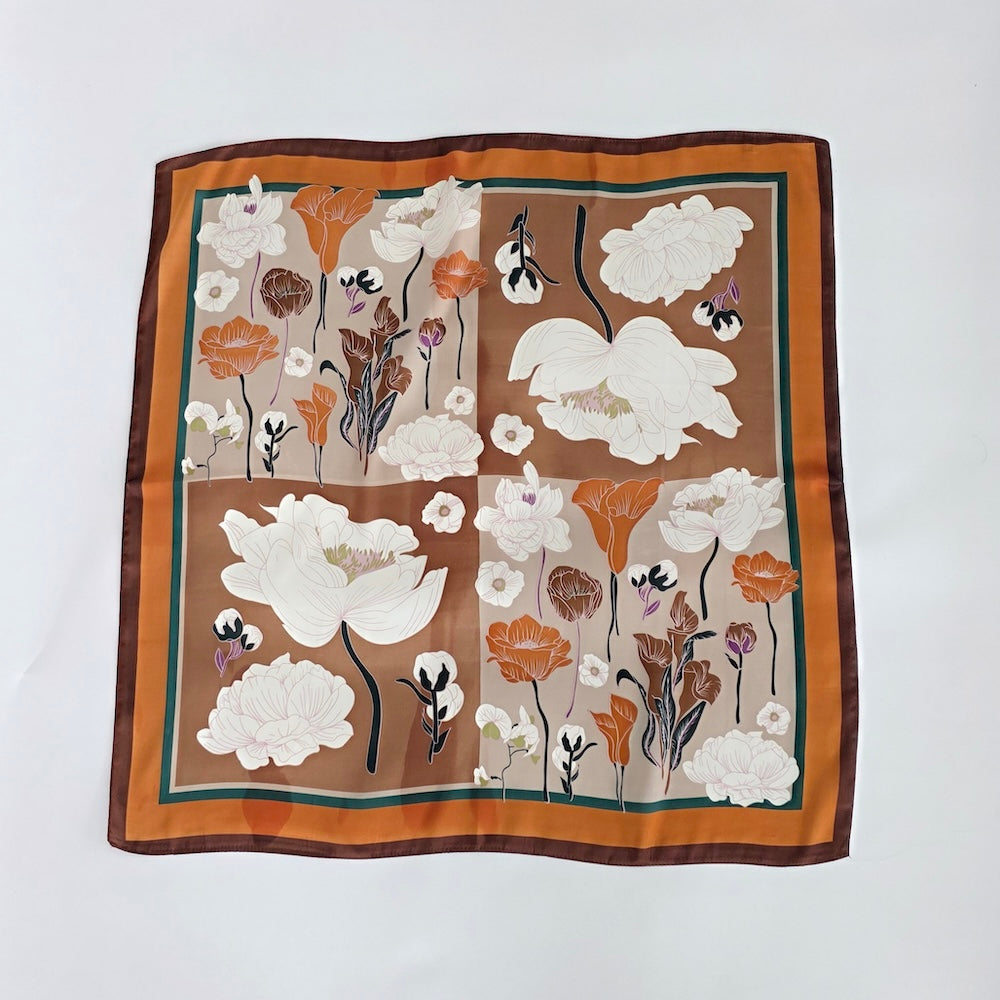 Fiona Floral Square Scarf