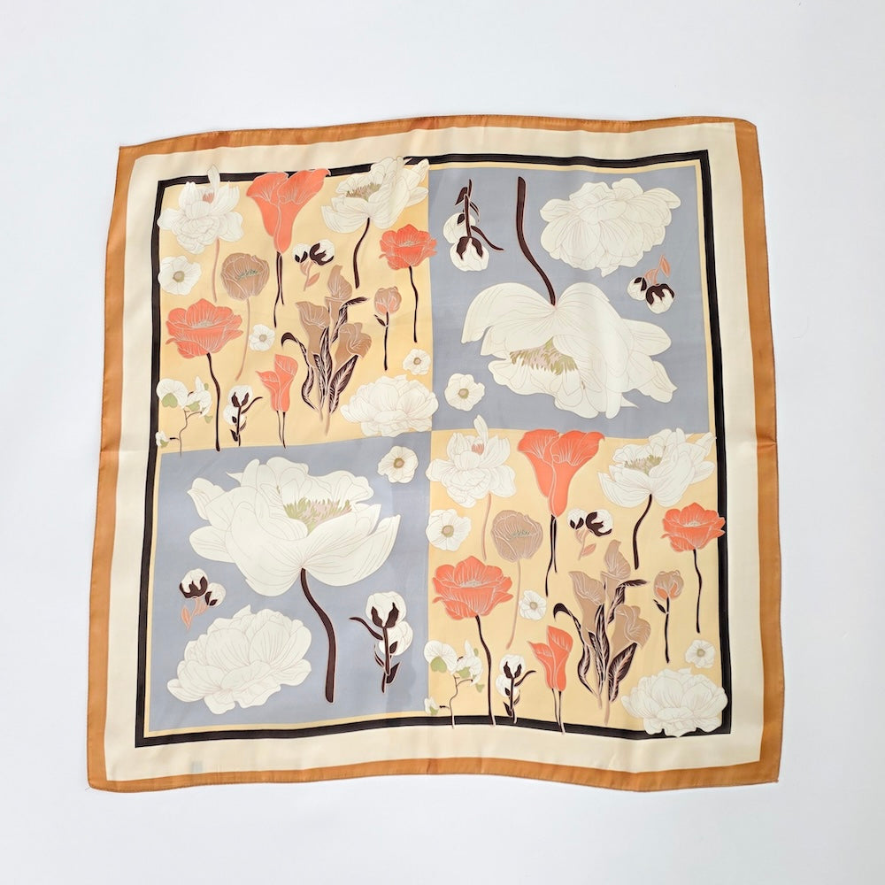 Fiona Floral Square Scarf