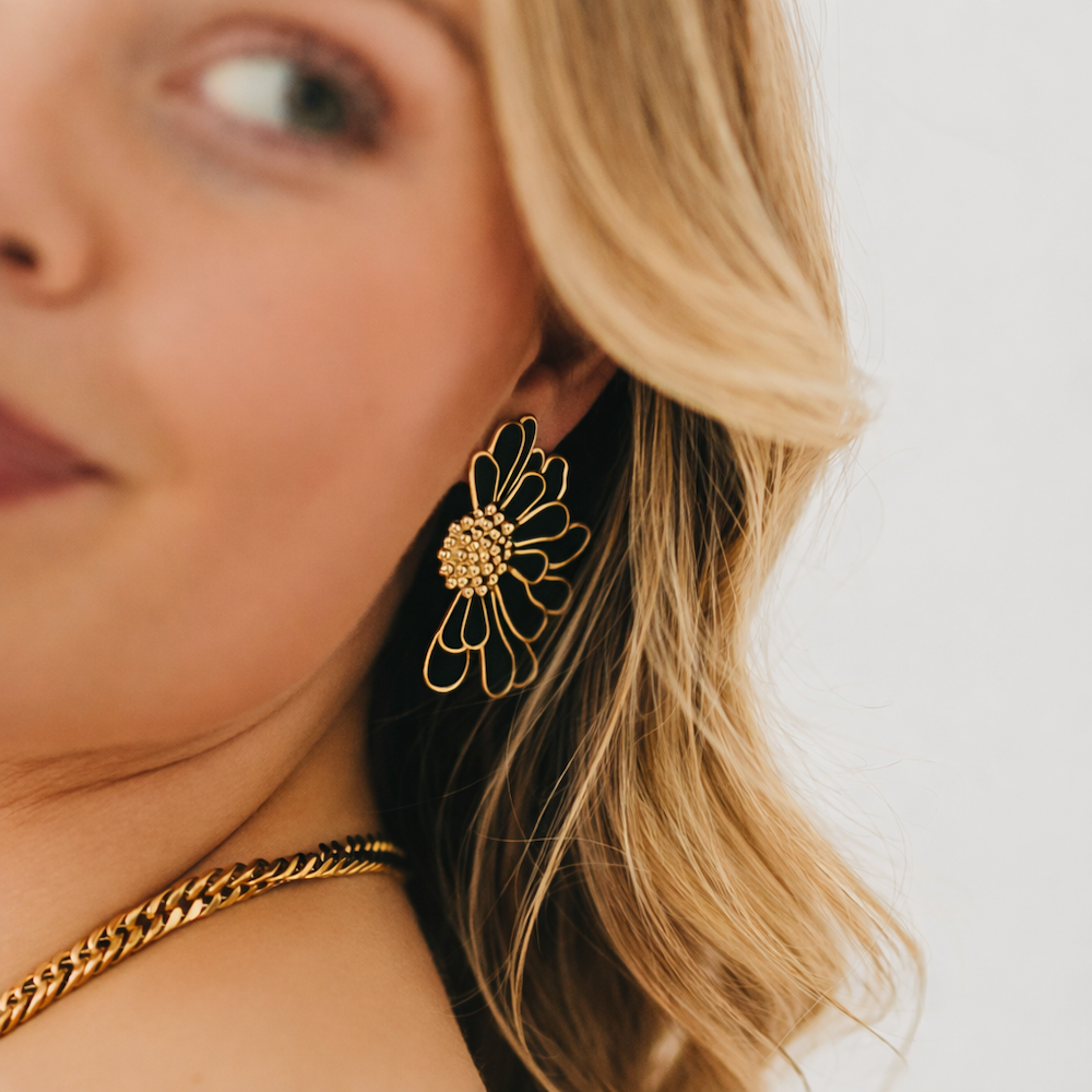 Florence Flower Earrings - WATERPROOF