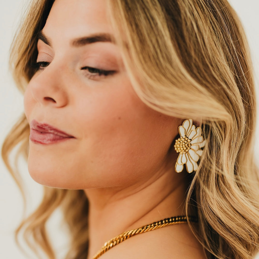 Florence Flower Earrings - WATERPROOF