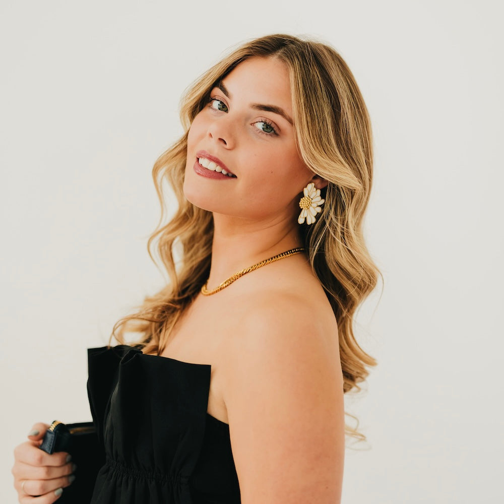 Florence Flower Earrings - WATERPROOF