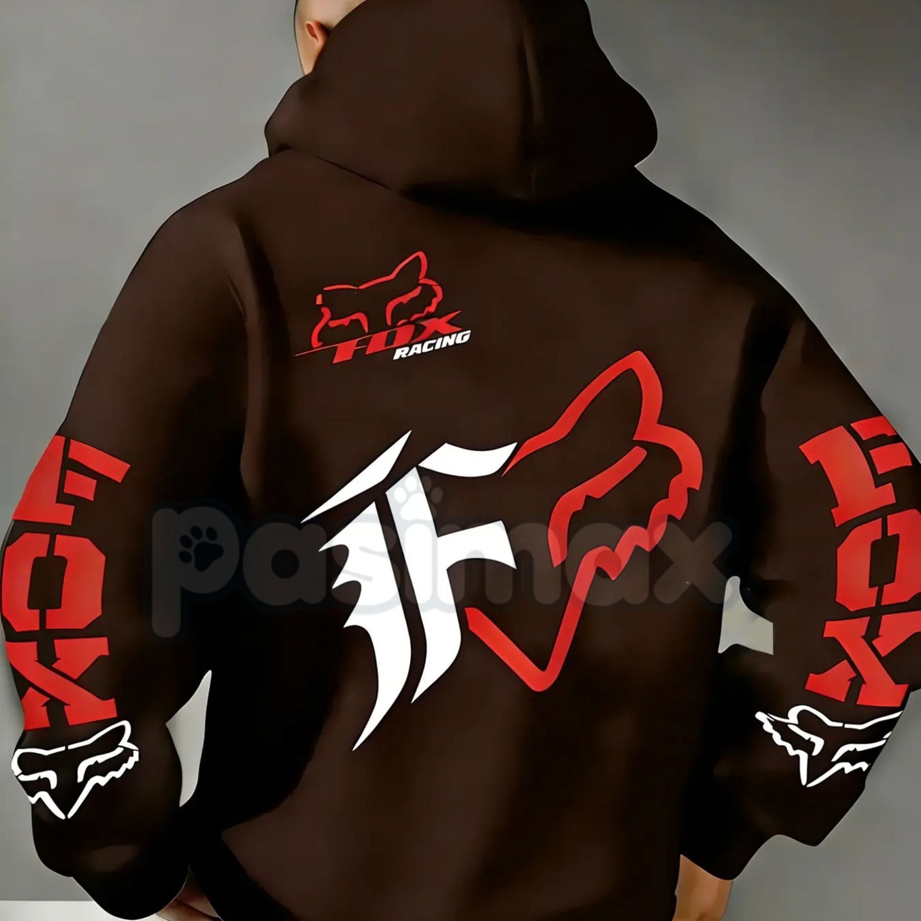 Fox Racing Inspired Vintage Graphic Hoodie – Retro Motocross Lifestyle Pullover, MTB Streetwear, Unisex Action Sports Apparel