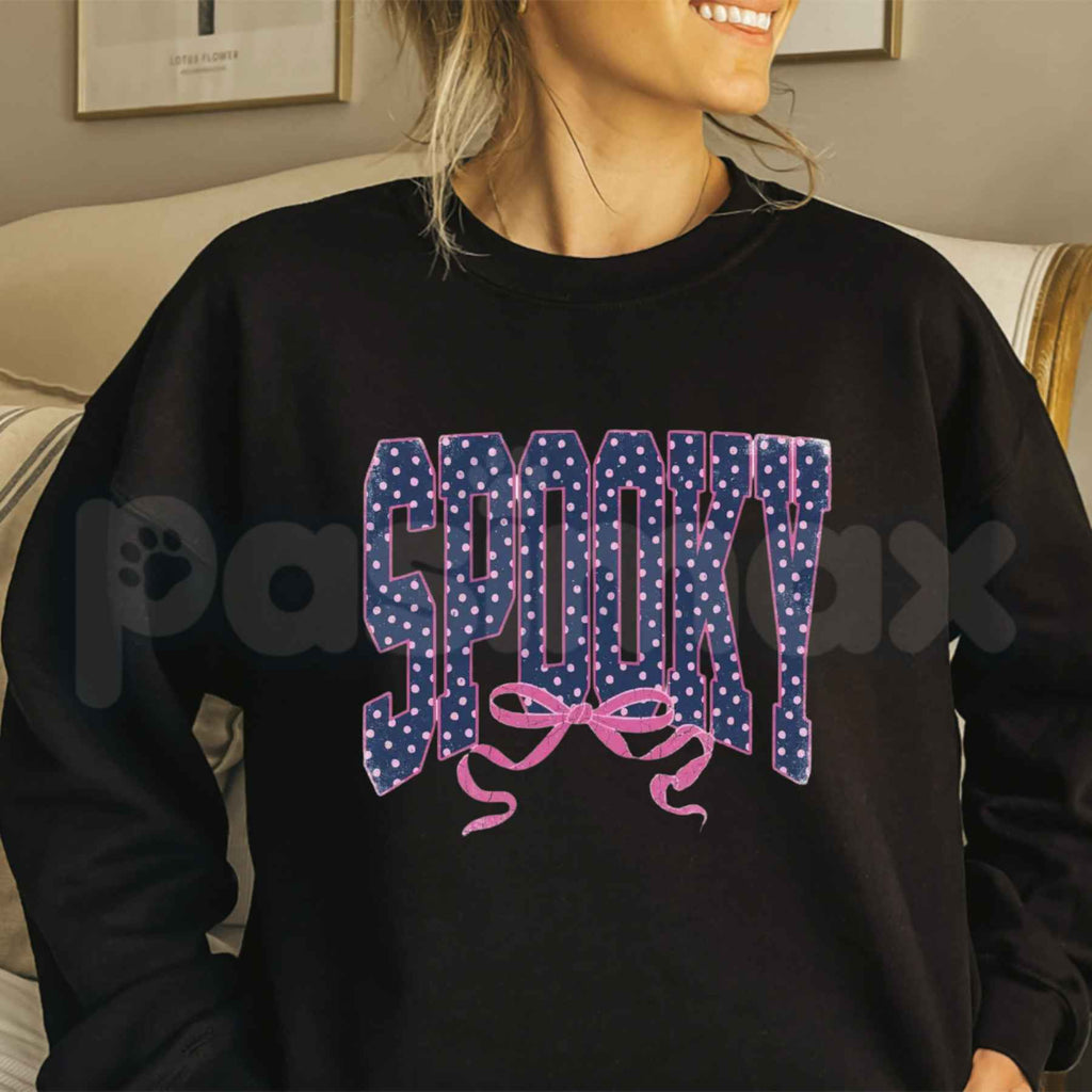 Girly Spooky Sweatshirt | Cute Pink Halloween Crewneck
