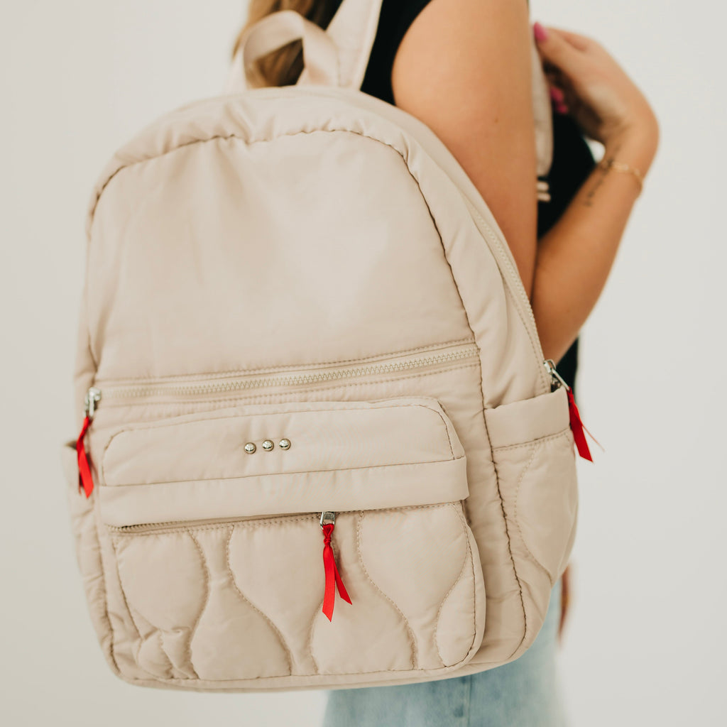Go-To Organized Puffer Nylon Backpack