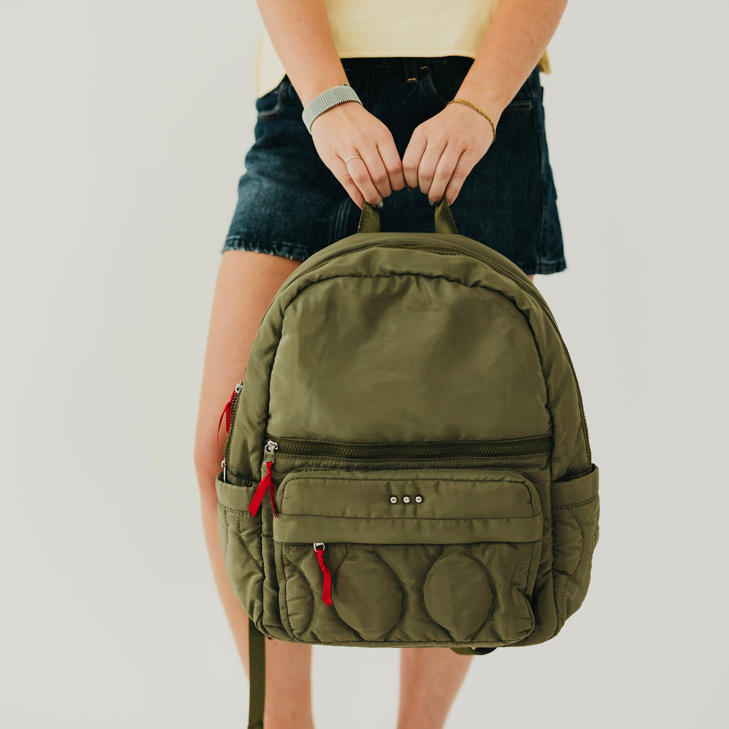 Go-To Organized Puffer Nylon Backpack