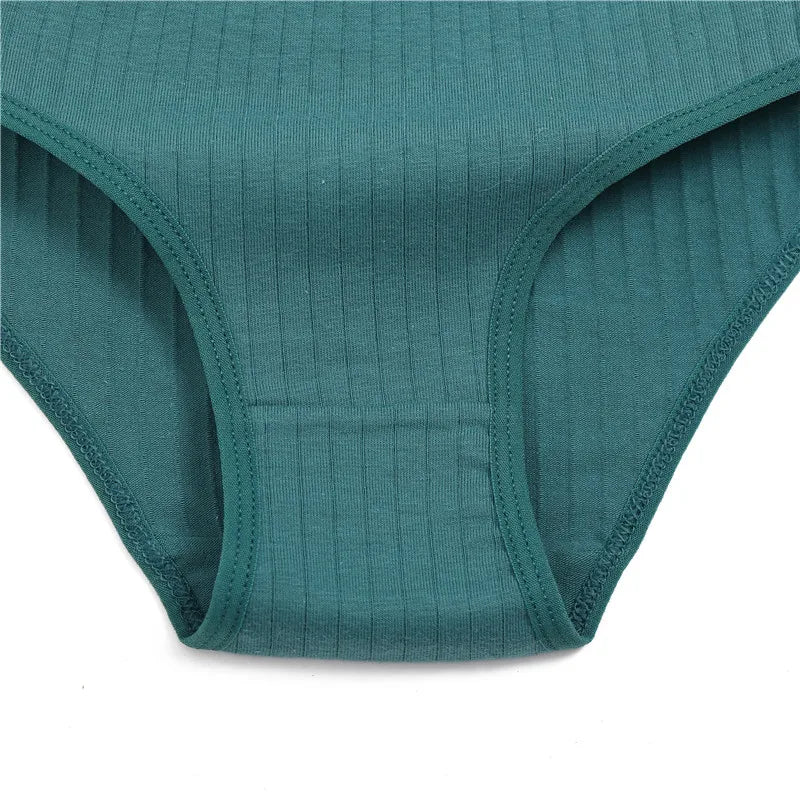 FINETOO Women Cotton Briefs Panties Female Sexy Low Waist Underwear M-XL Breathable Panty Girls Comfortable Intimates Lingerie