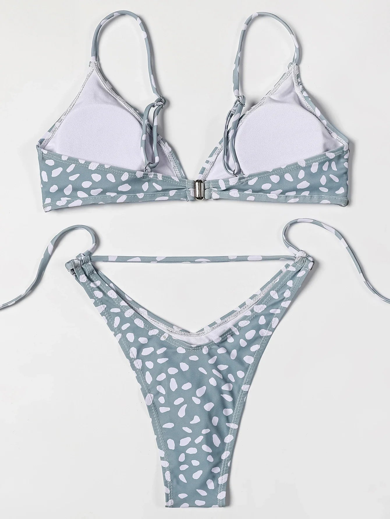 ZTVitality Swimwear Women Wave Point Sexy Bikini 2022 New Arrival Straps Padded Bra High Leg Bandage Swimsuit Brazilian Biquini