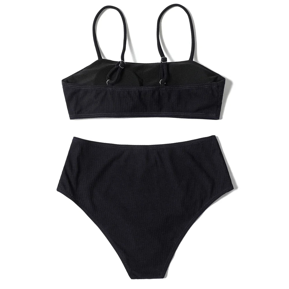 ZTVitality Solid Sexy Bikini 2025 New Arrival Padded Bra High Waist Swimsuit Brazilian Swimwear Women Bathing Suit Beachwear S-L