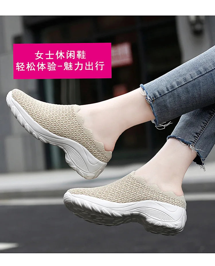 Women Casual Shoes Fashion Breathable Walk Mesh Flat Shoes Lady Sneakers Women Tenis Feminino Shoes Lady  Mesh Summer Shoesty76