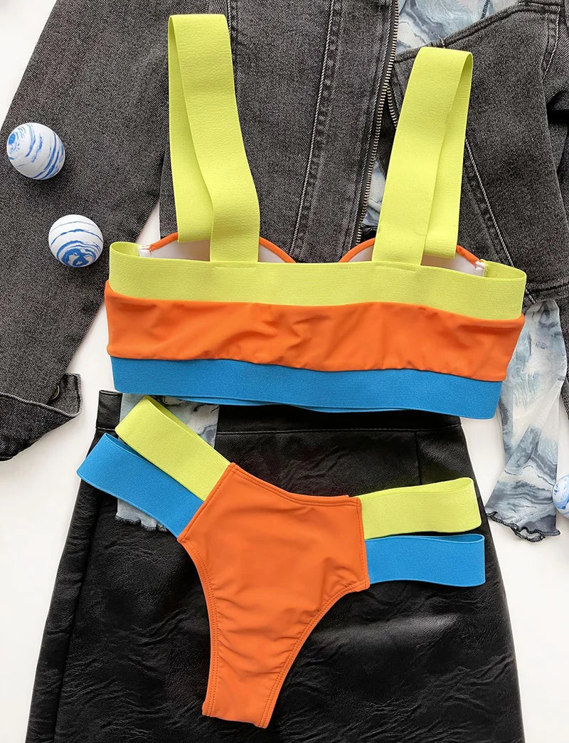 Leopard High Waist Bikini Push Up Bra Cup Bikinis 2026 Women Swimsuit Female Swimwear Two Piece Bikini Set High Cut Bathing Suit