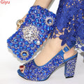 Doershow Women Shoes and Bags To Match Set Italy Party Pumps Italian Matching Shoe and Bag Set for Party shoes! 1-2