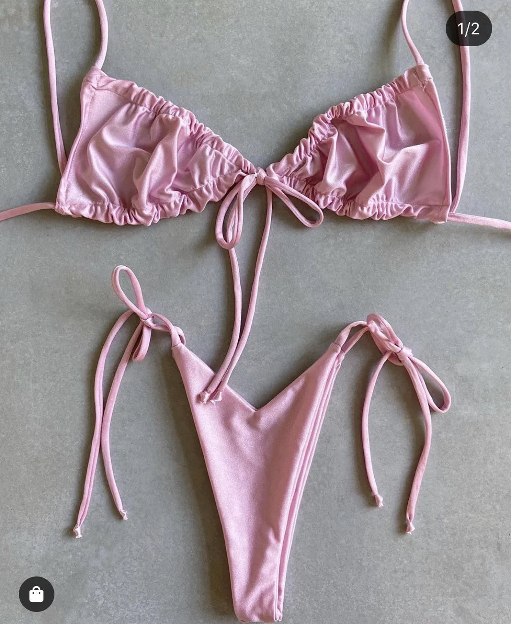 RUOTONGSEPT Low Waist Bikinis 2022 Triangle Swimwear Female Swimsuit Women Print Bikini set two-Piece Suit Push Up Bathing Suit