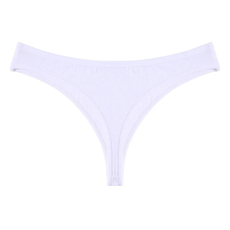 Women Cotton Thongs Panties Sexy Low Waist T-Back G-string Underpants Thongs Girls S-XL Intimates Lingerie Breathable Bikini New