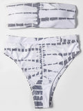 ZTVitality Print Strapless Sexy Bikinis High Waist Bikini 2025 New Arrival Padded Bra Bandage Swimsuit Brazilian Swimwear Women