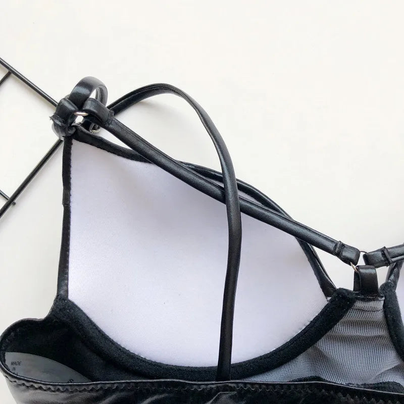 Splicing Push Up Bra Cup Bikini Women Swimsuit Female Swimwear Two-pieces Bikini Set High Cut Bathing Suit Swim Beach Wear