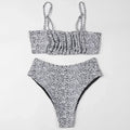 ZTVitality Folds Green Bikinis 2025 New Arrival Sexy Bikini Push Up Straps Padded Bra High Waist Swimsuit Female Swimwear Women
