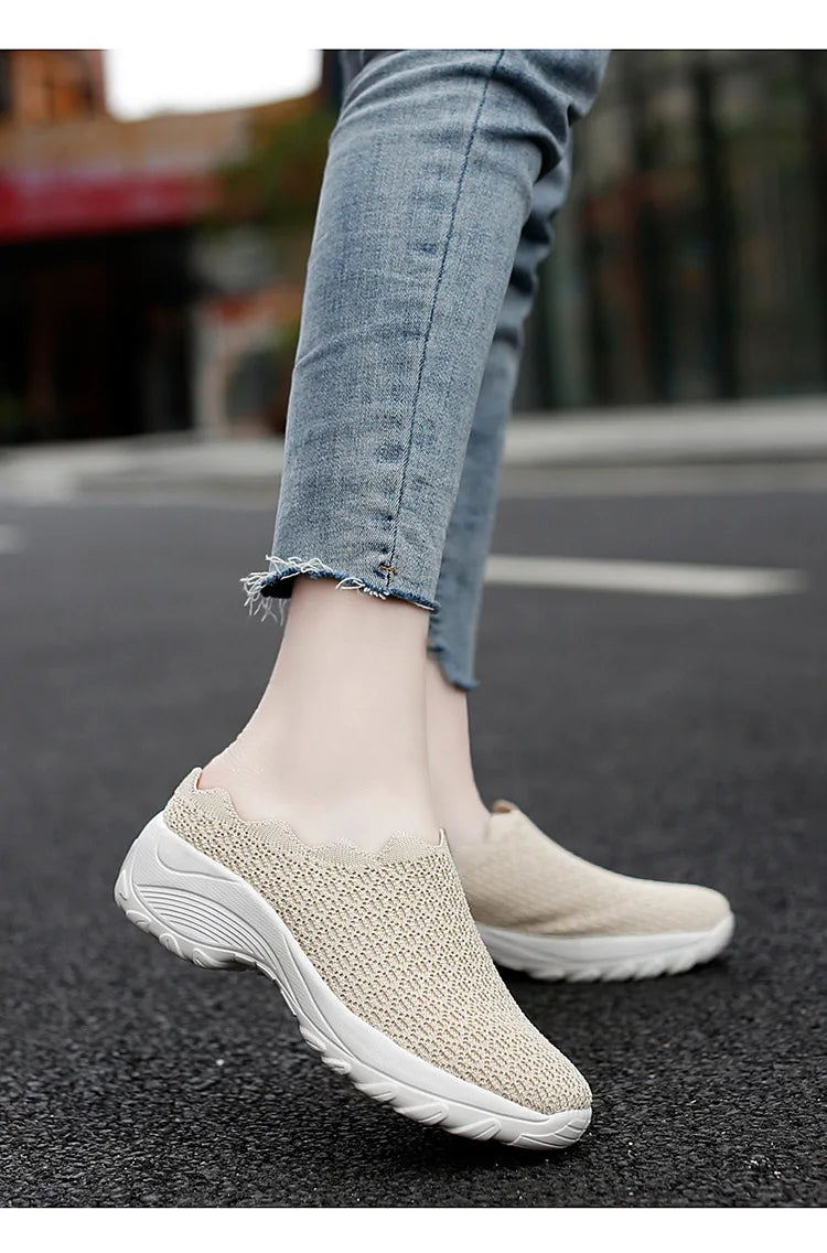 Women Casual Shoes Fashion Breathable Walk Mesh Flat Shoes Lady Sneakers Women Tenis Feminino Shoes Lady  Mesh Summer Shoesty76
