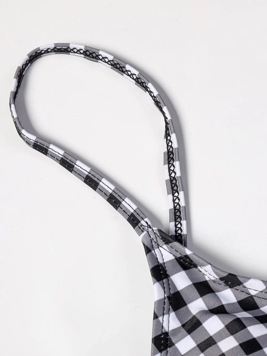 ZTVitality Bow Plaid Bikinis Push Up Sexy Bikini 2021 Hot Sale Straps Padded High Waist Swimsuit Retro Swimwear Women Biquini