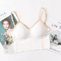 Women Bra Tank Crop Top Seamless Underwear Female Crop Tops U-shaped Back Sports Intimates Sexy Lingerie Padded Camisole Femme