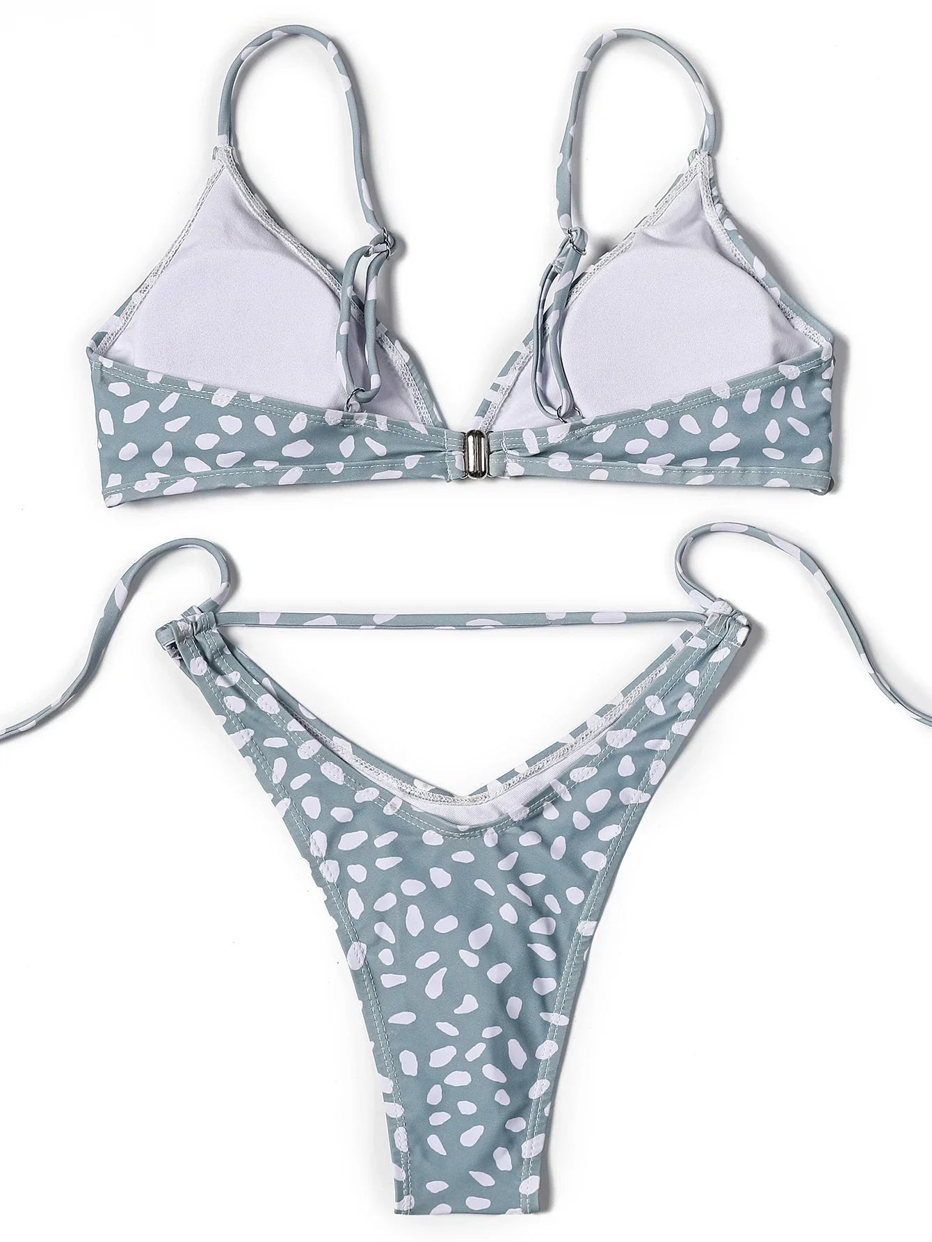 ZTVitality Swimwear Women Wave Point Sexy Bikini 2022 New Arrival Straps Padded Bra High Leg Bandage Swimsuit Brazilian Biquini